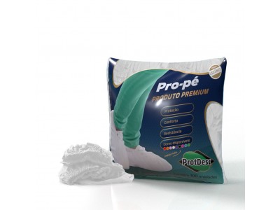 Pro Pé Sapatilha 20 gm² Branco Prot Desc - Pacote com 100 Unidades