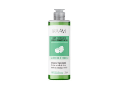 Água Tonificante Reequilibrante Facial Raavi 200 ml