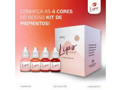 	Kit Lips Pigment 4 Cores Kirey Pro