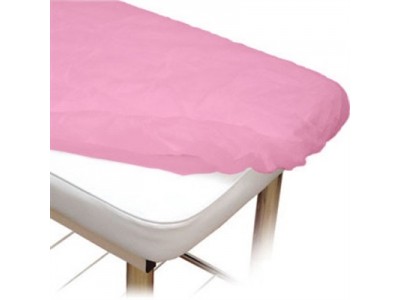 Lençol Rosa 20gm² com elástico ProtDesc com 10 unidades - 2,10m x 0,90m