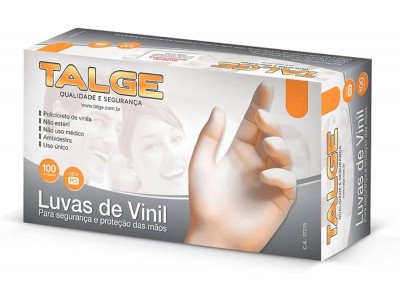 Luva de Vinil Talge com pó 