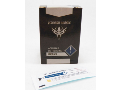 Agulhas Body Piercing Precision Needles 18G Reta Unidade