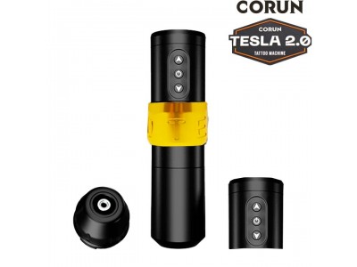 Pen Corun Tesla 2.0 Preta e Dourada (Curso 3.2)